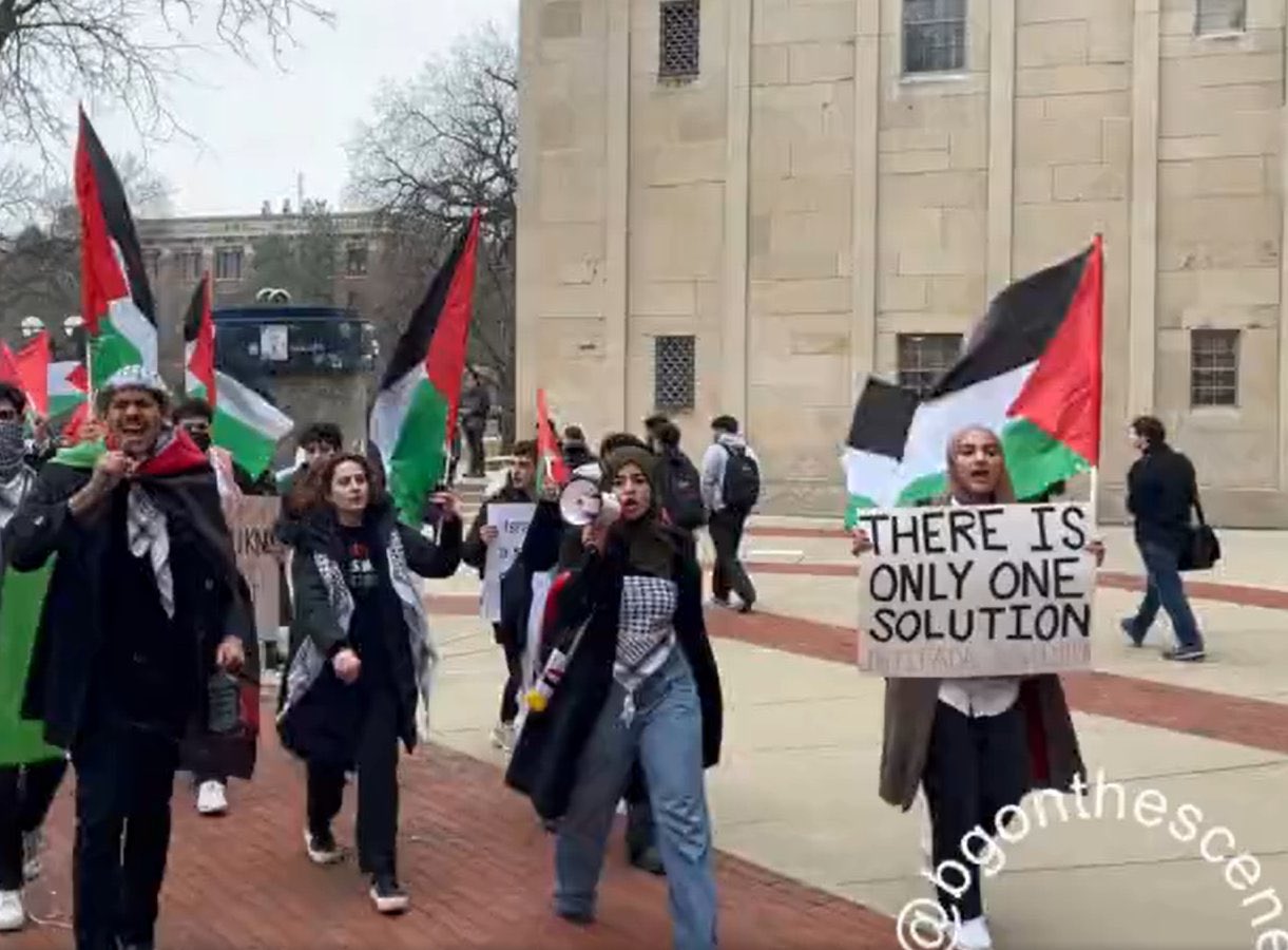 University of Michigan students rally Oct 10 2023