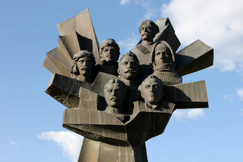 Monument to heroes of early 20th century Armenian national liberation 