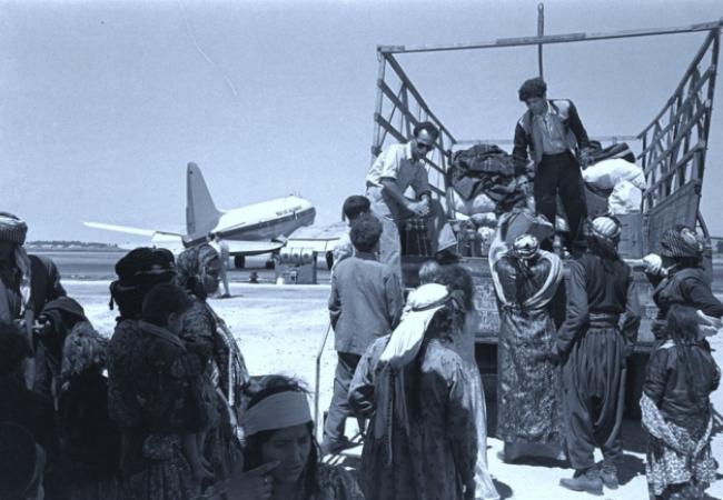 Jews leaving Lod, 1951