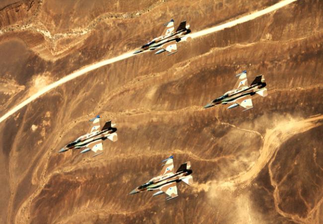 Israeli F-16Is over Israel for the 63rd Independence Day