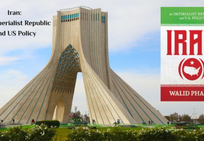 Cover for Iran book against Tehran skyline