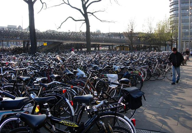Bicycles at Amsterdam Central Station Jakub Halun Wikimedia