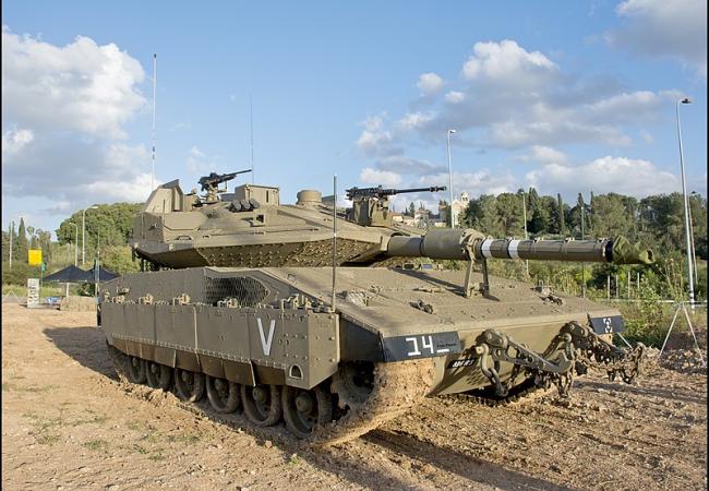 Merkava 4 Israeli main battle tank.