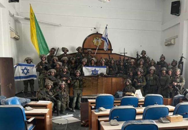 IDF in Gaza parliament