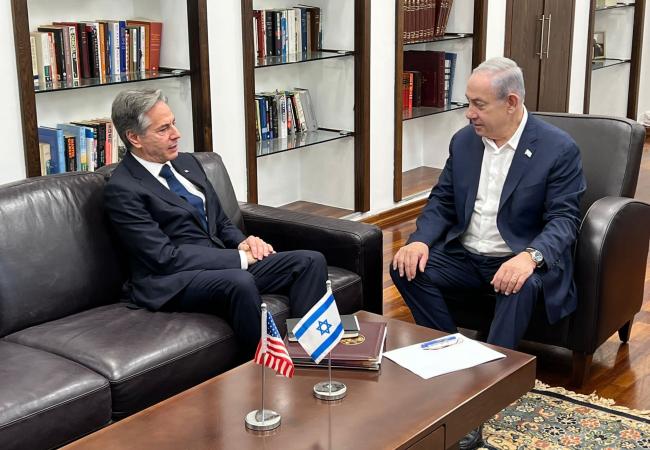Blinken meets PM Netanyahu GPO photo