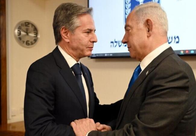 Antony Blinken and Benjamin Netanyahu GPO photo