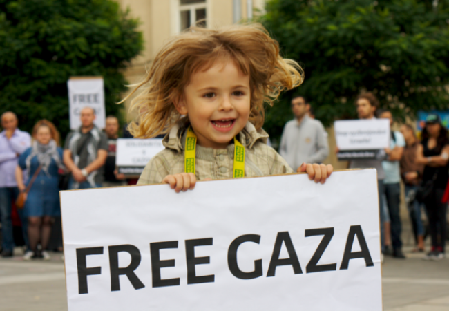 Free Gaza demo Wikimedia