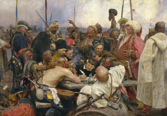 Zaporozhian Cossacks reply to Sultan Mehmed IV Wikimedia Commons