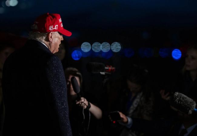 Trump addresses the media White House Photo