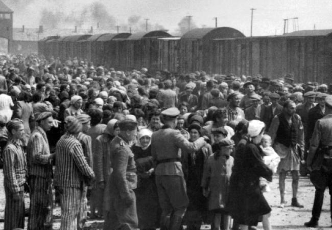 Selection on the ramp, Auschwitz-Birkenau, 1944