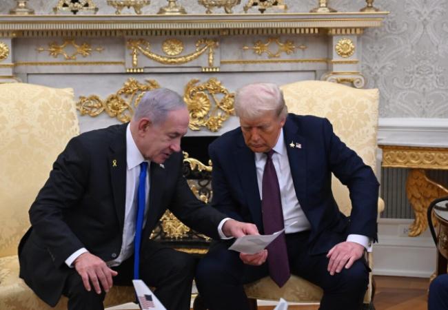 Trump and Netanyahu Official Photo