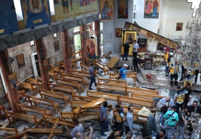Mar Elias church bombing Syria 2025