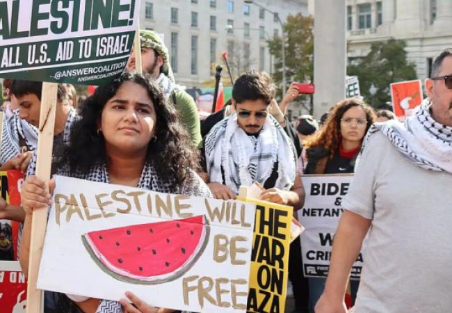 ProPalestine rally NYC with watermelons wikimedia