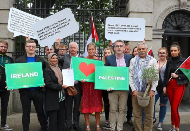 Sinn Fein supporters of Palestine Sen Niall O Donnghaile 2017