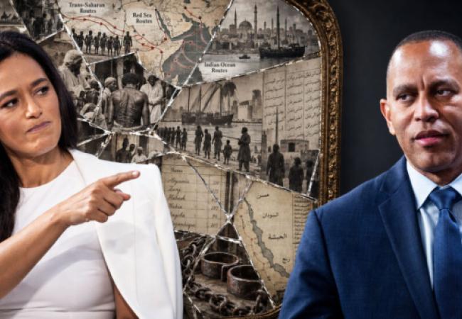 Rula Jebreal and Hakeem Jeffries