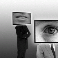 Screens depicting surveillance