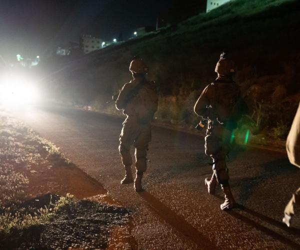 Israeli fcounterterrorism forces in West Bank IDF photo