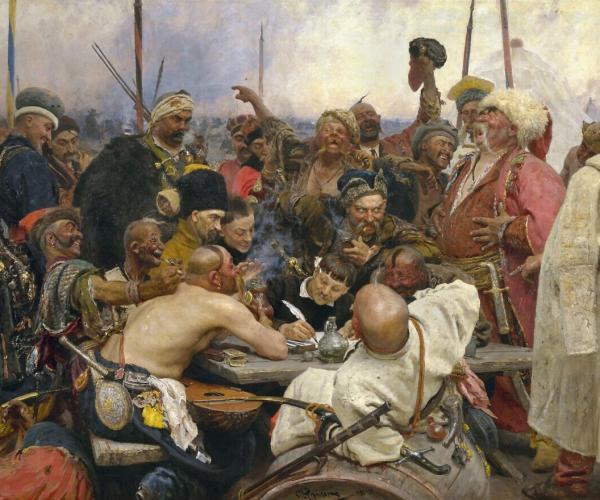 Zaporozhian Cossacks reply to Sultan Mehmed IV Wikimedia Commons