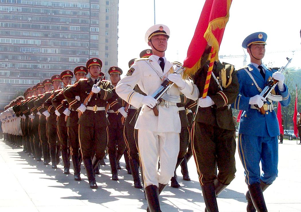 Chinese army on the march