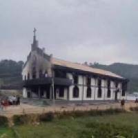 Burned church Manipur, India