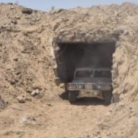 Hamas Gaza smuggling tunnel IDF photo
